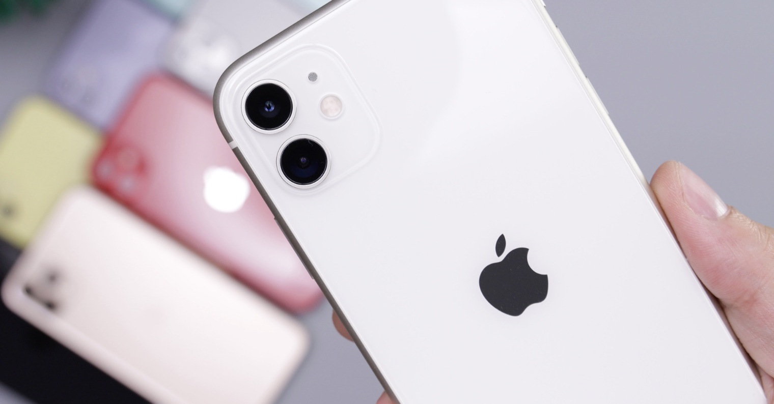 white smartphone back