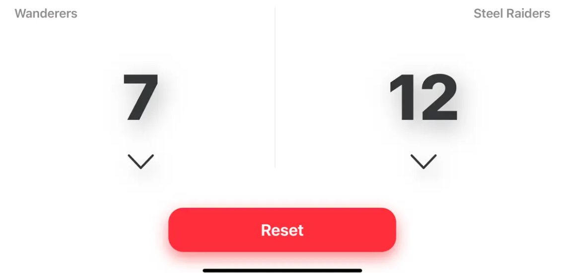 Game Score Counter 1 Game Score Counter