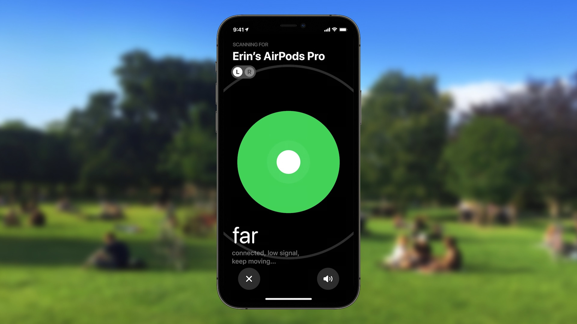 airpods pro location far