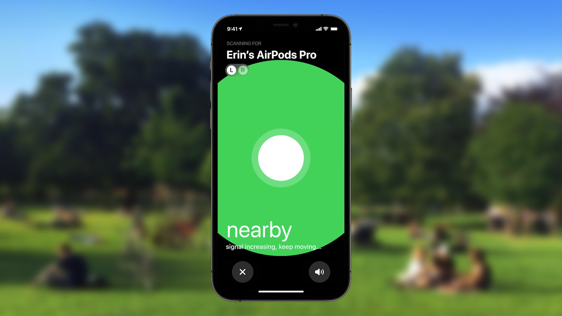 airpods pro location nearby