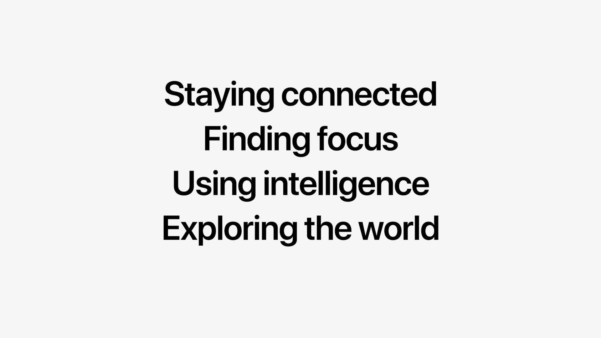 apple event key features