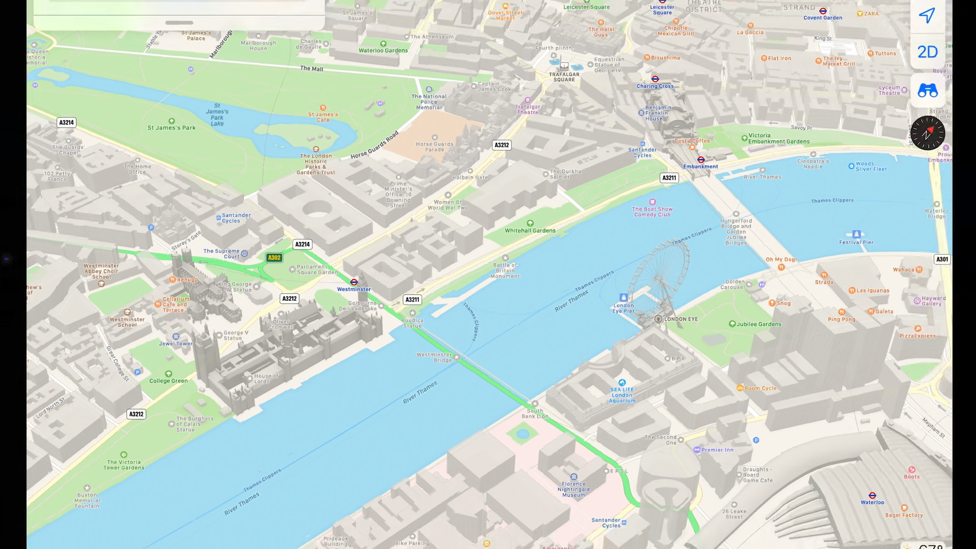 apple maps city view