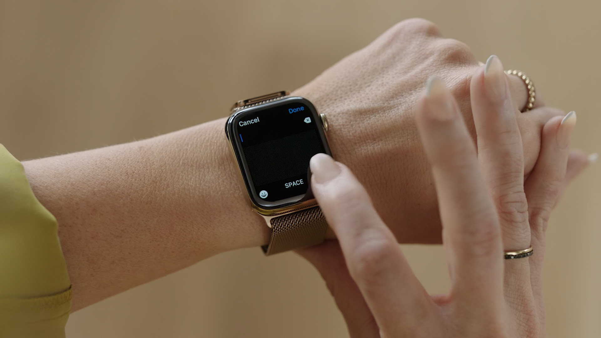 apple watch text input