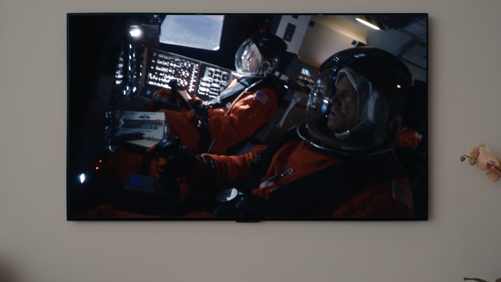 astronauts in spacecraft