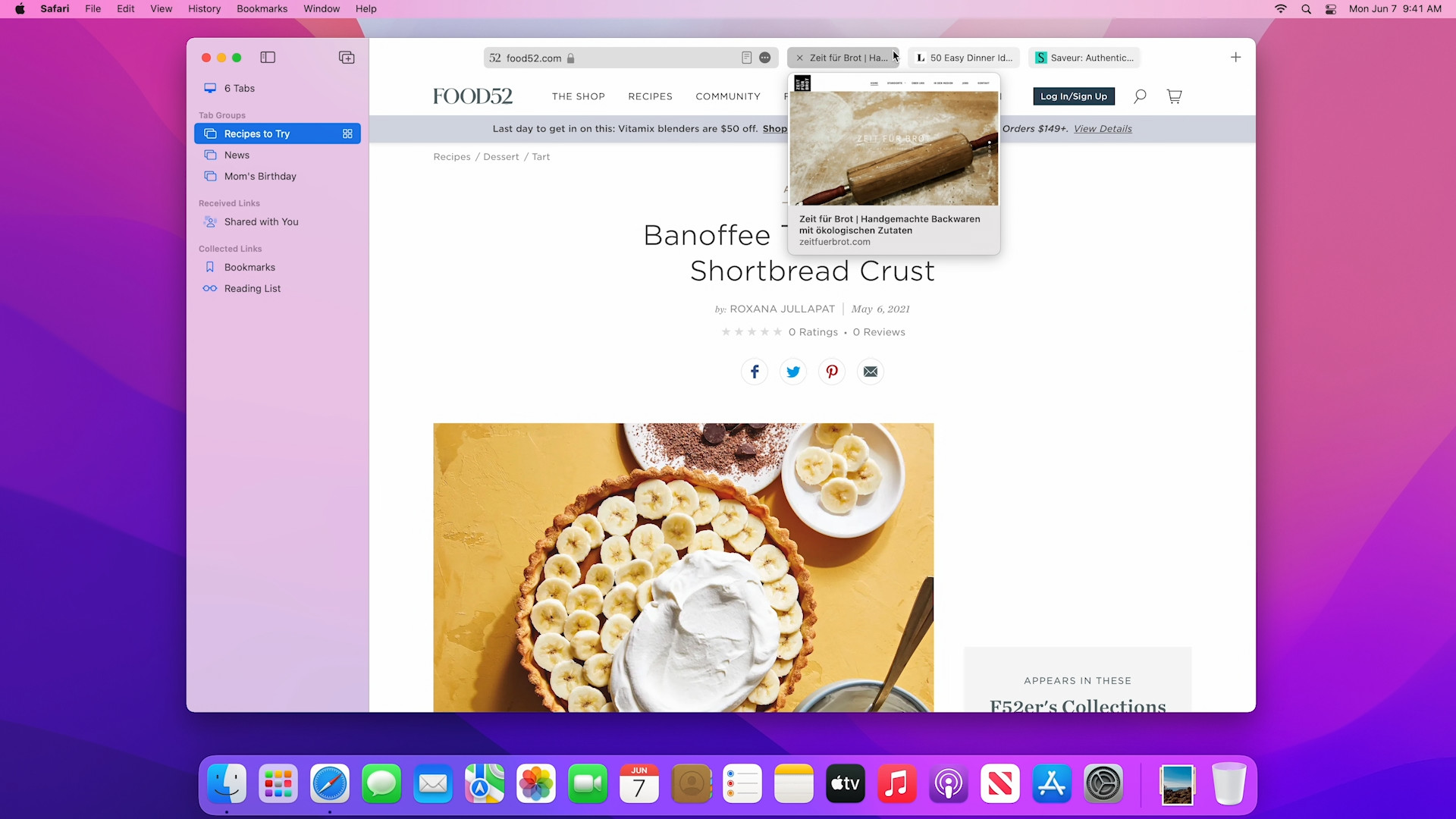 banoffee tart recipe with popup