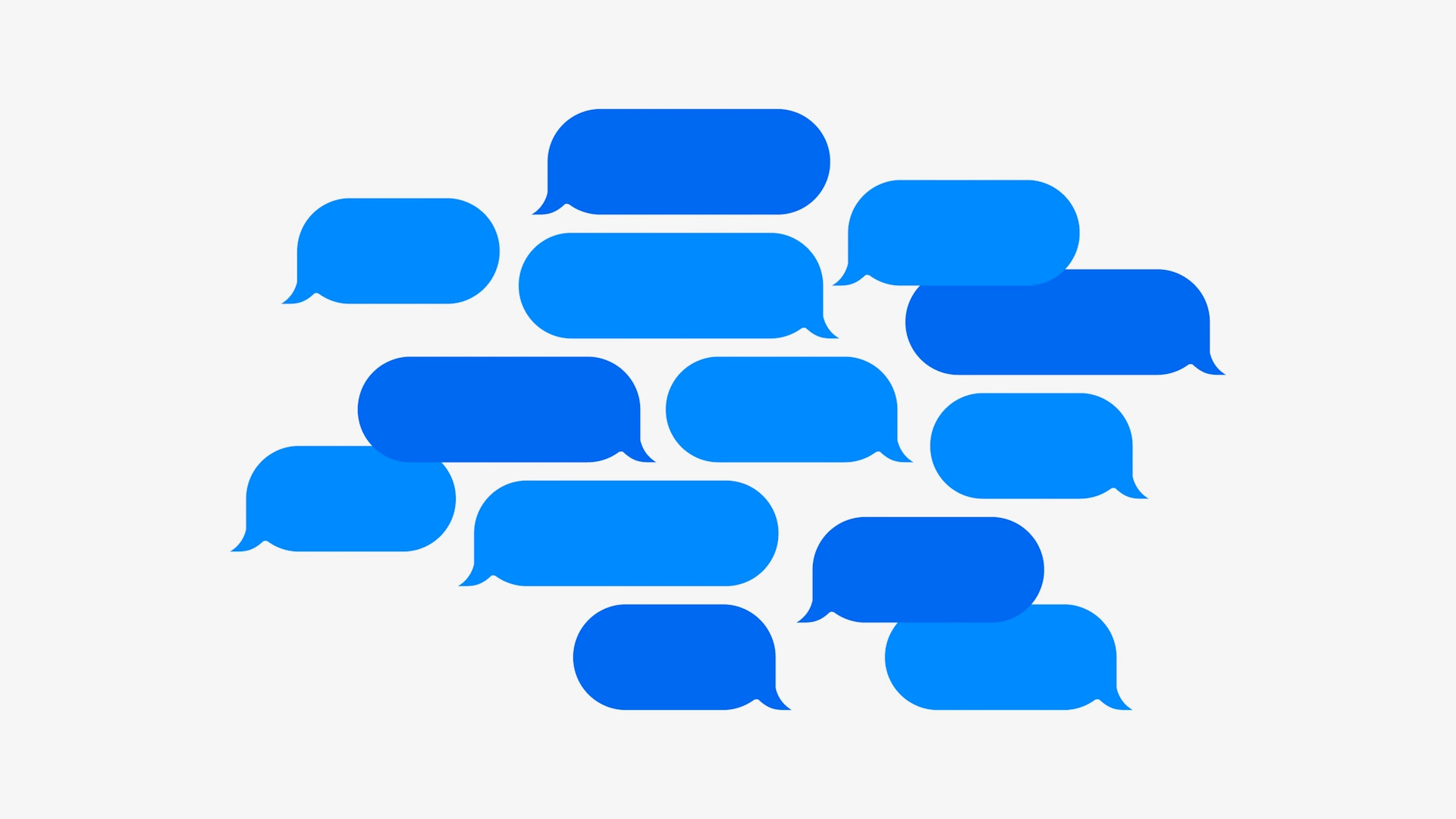 blue message bubbles