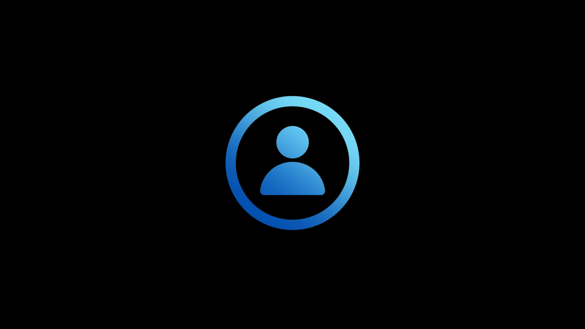 blue user icon circle