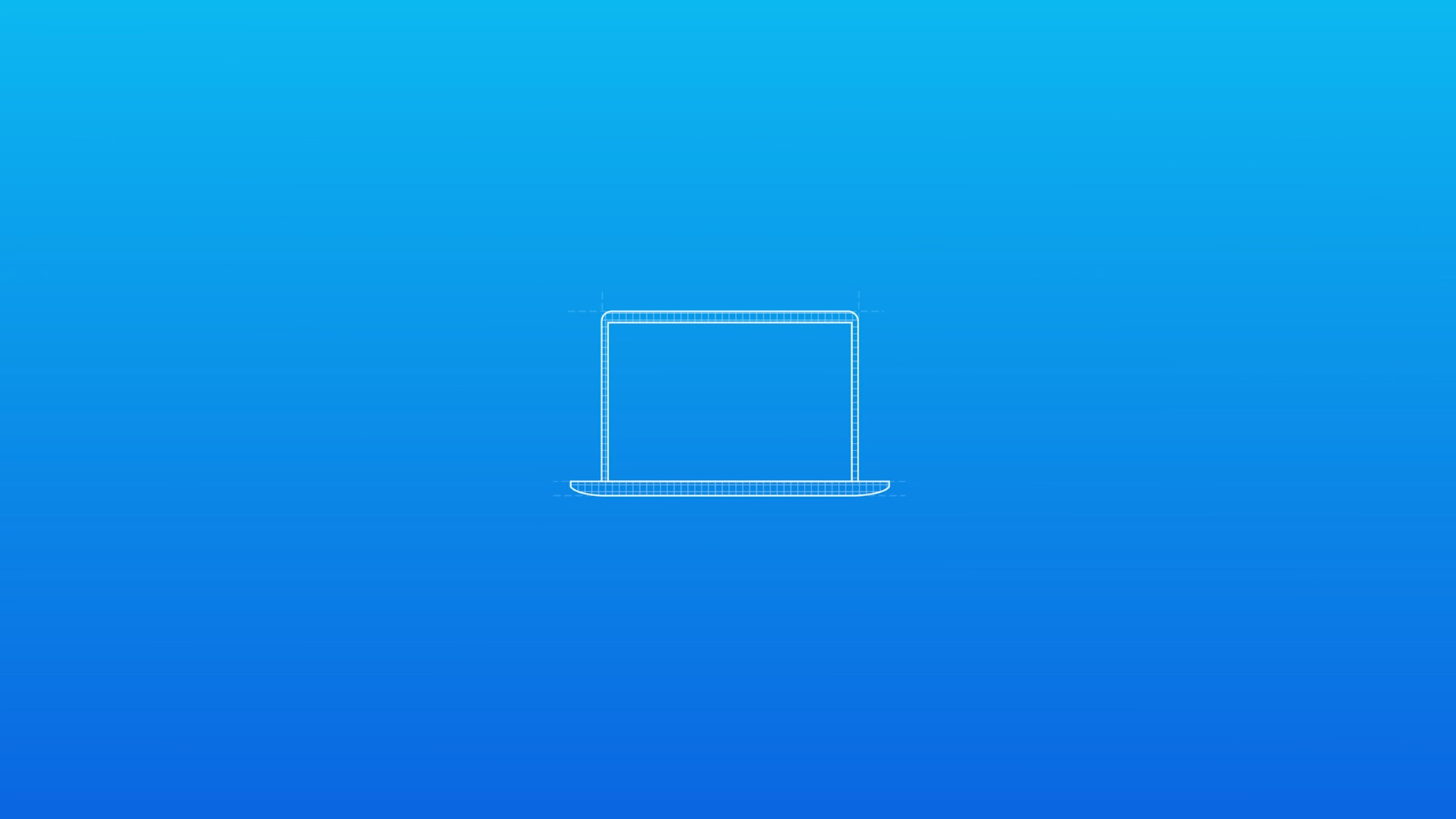 cloud gears laptop outline