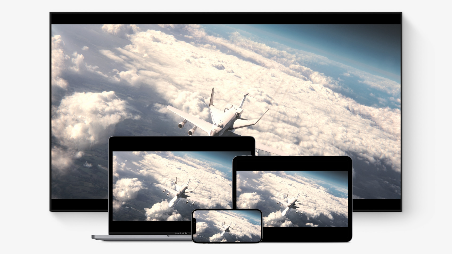 devices showing clouds