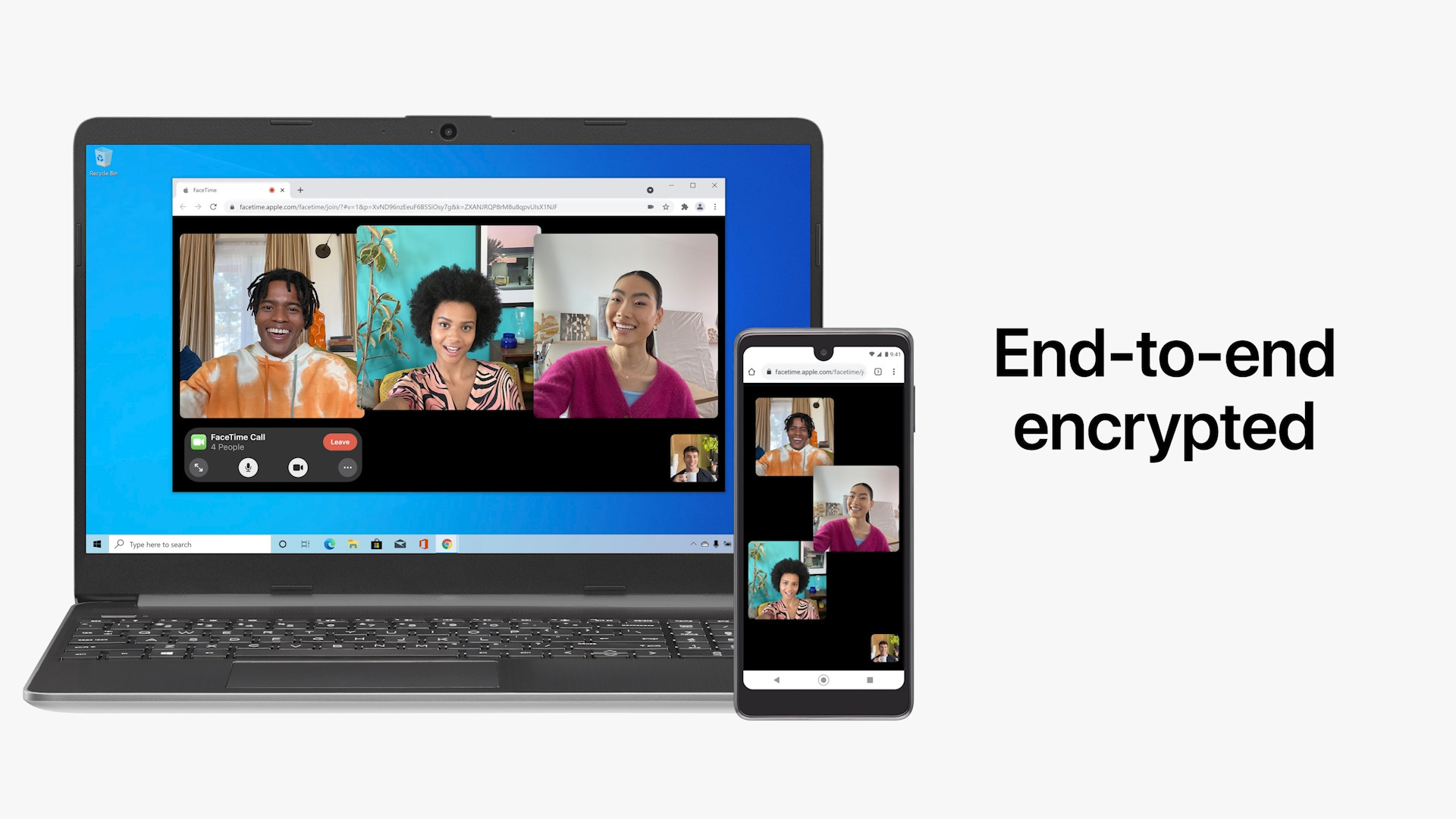 end to end encrypted call