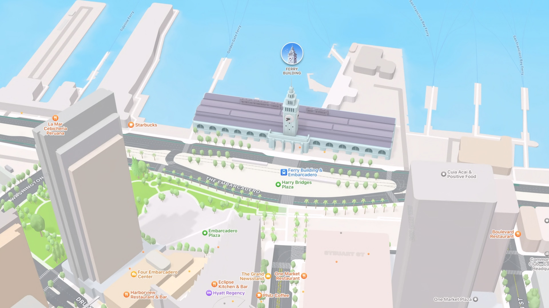 ferry building san francisco map