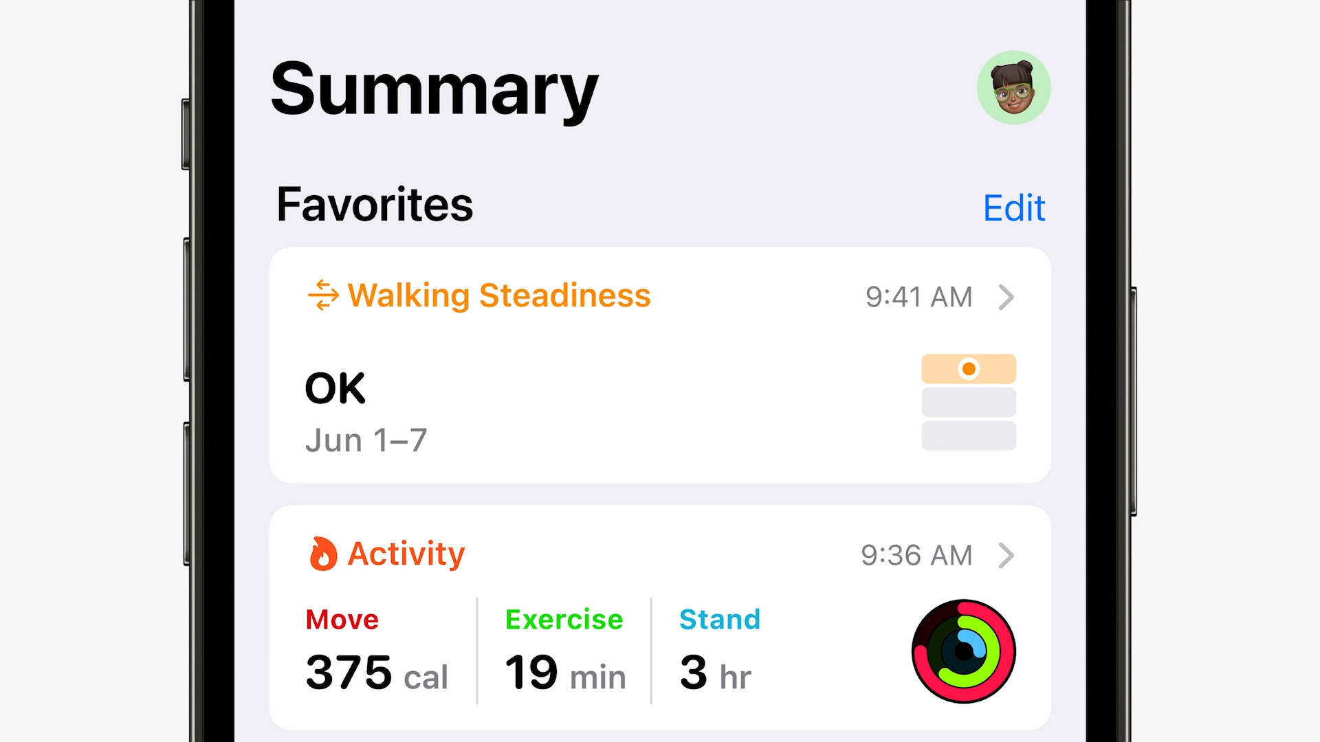 health summary closeup