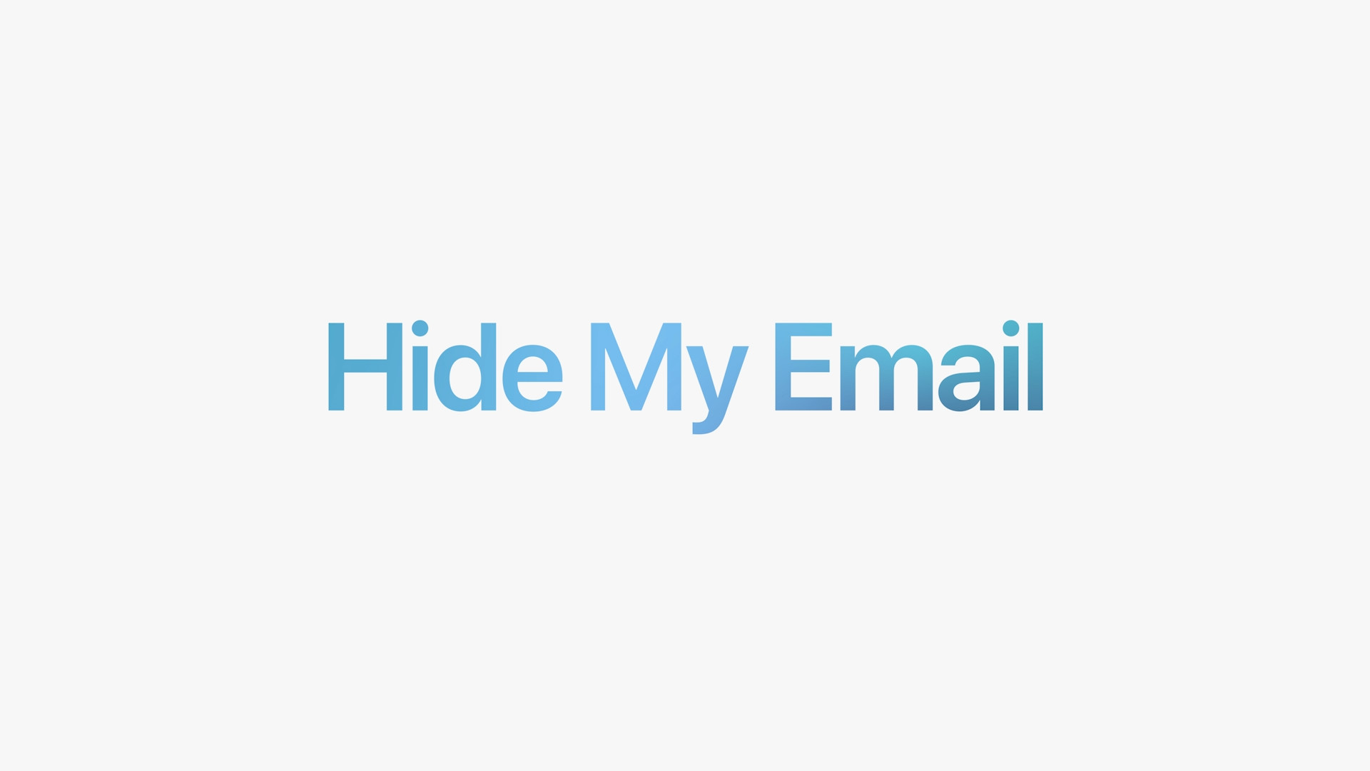 hide my email text