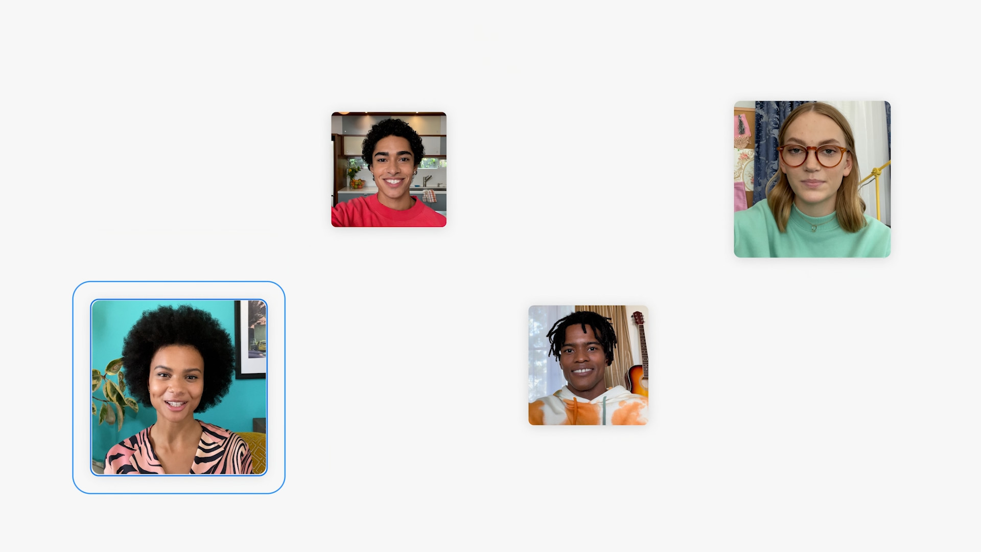 highlighted video call participant