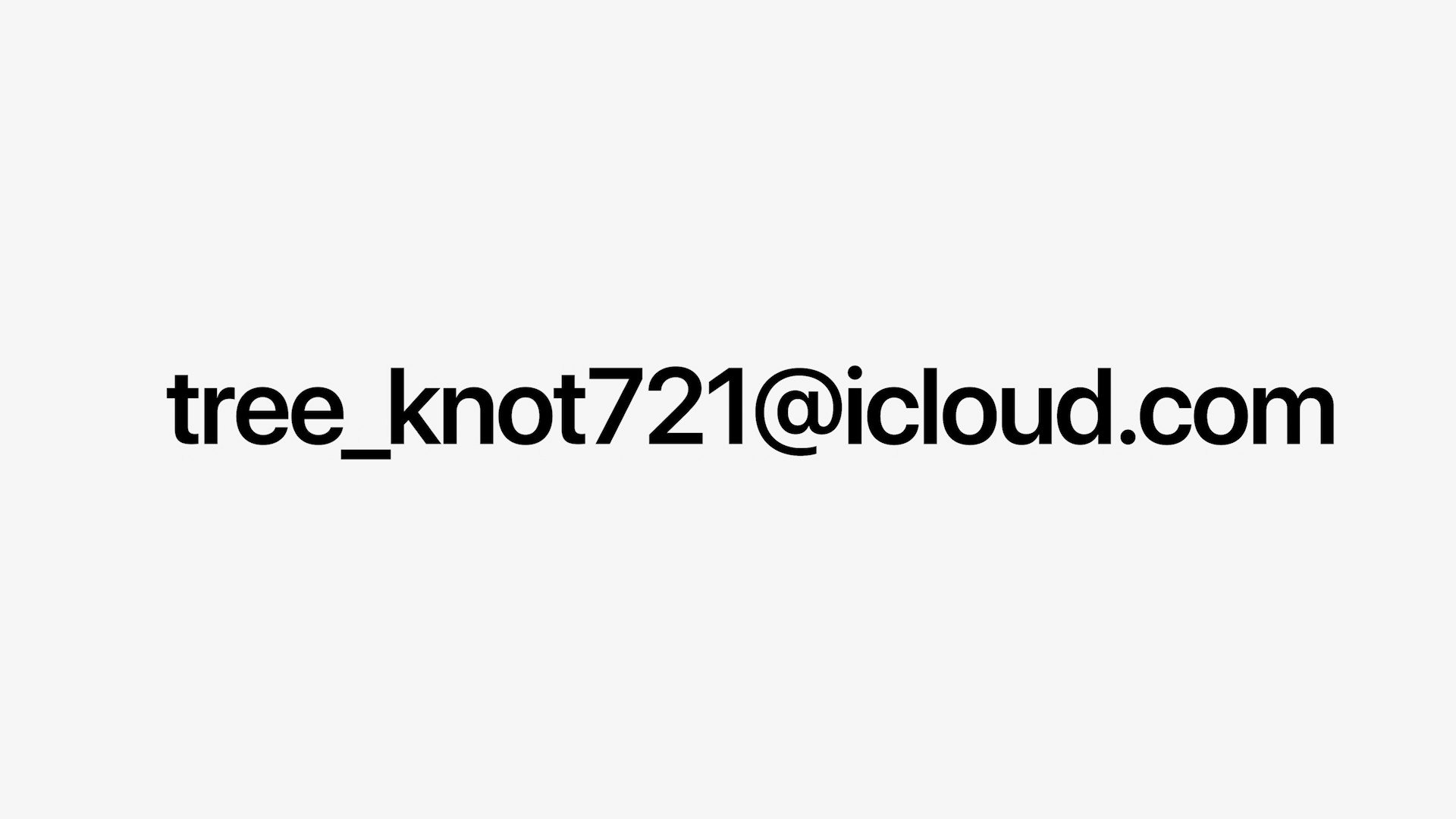 icloud email address