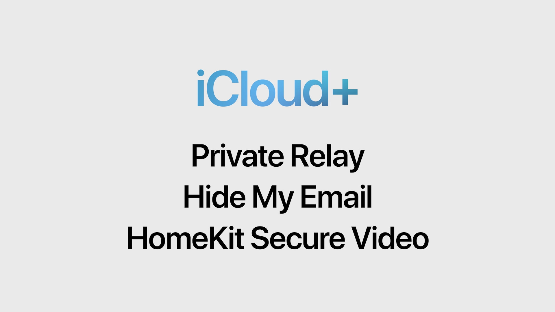 icloud plus features list