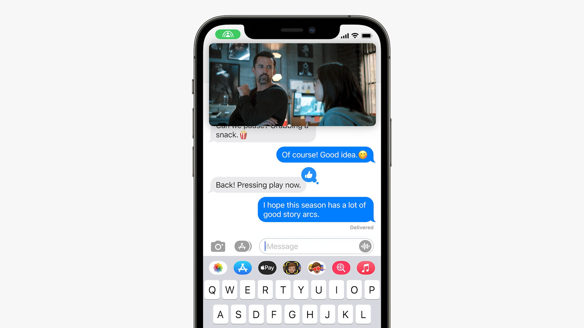 iphone messages with video