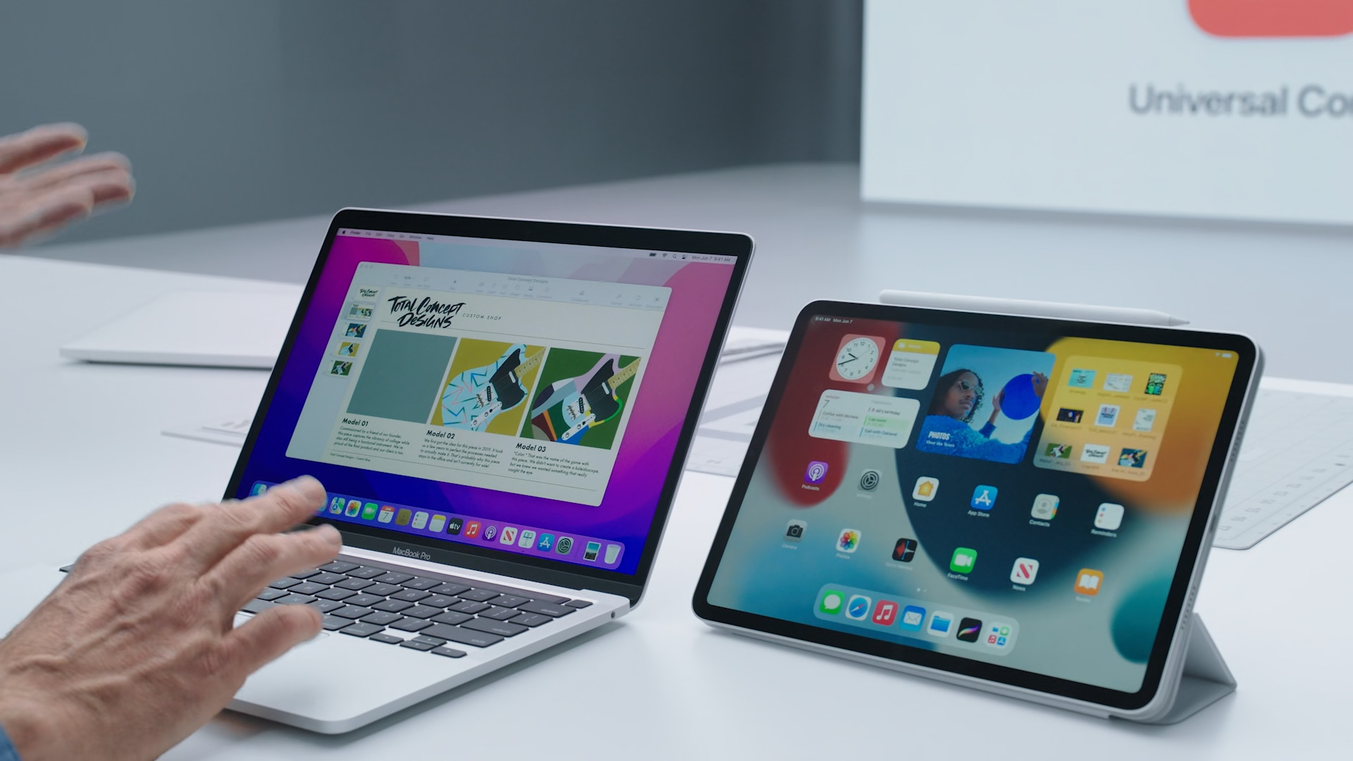macbook and ipad on desk