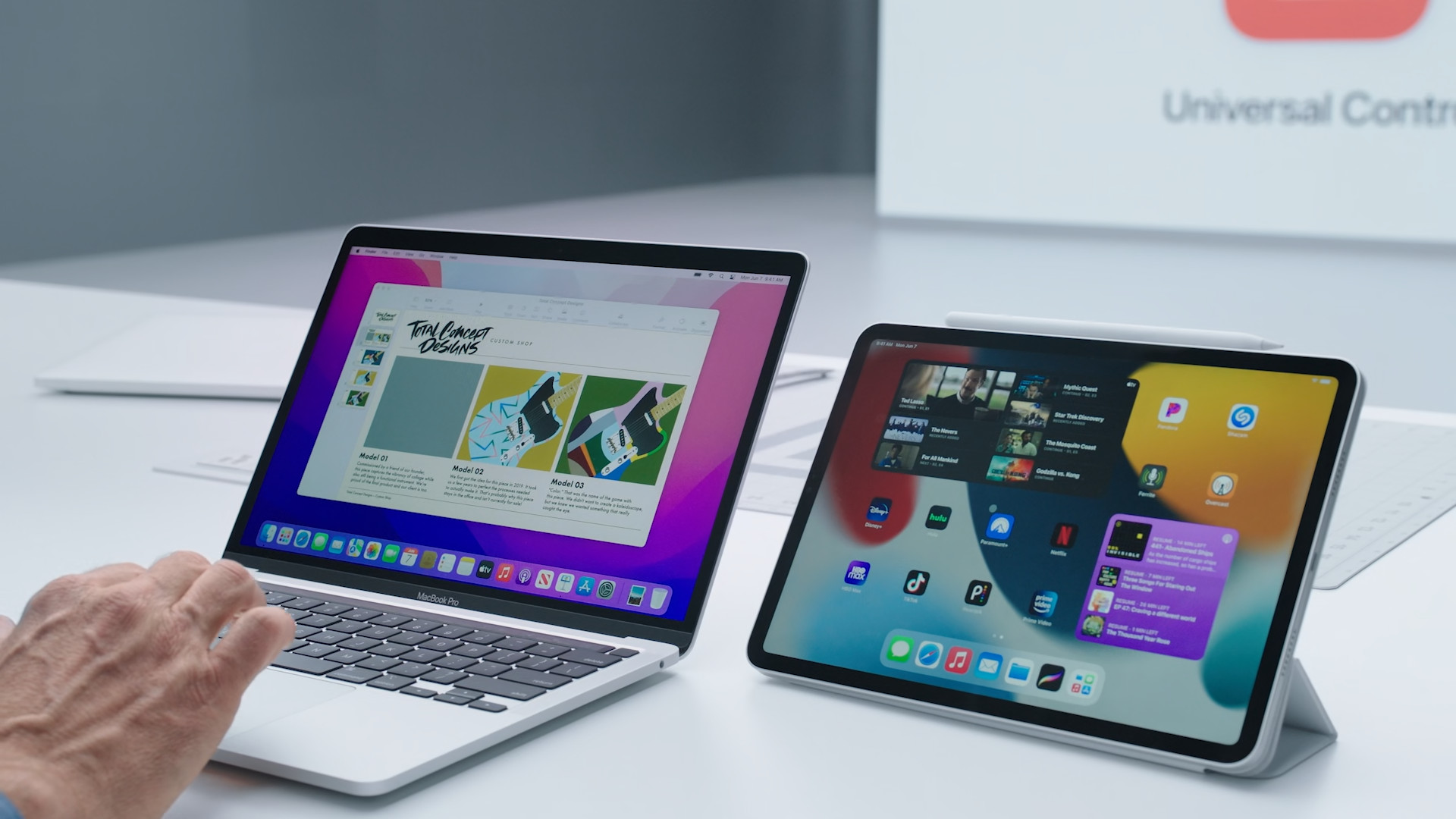 macbook and ipad universal control