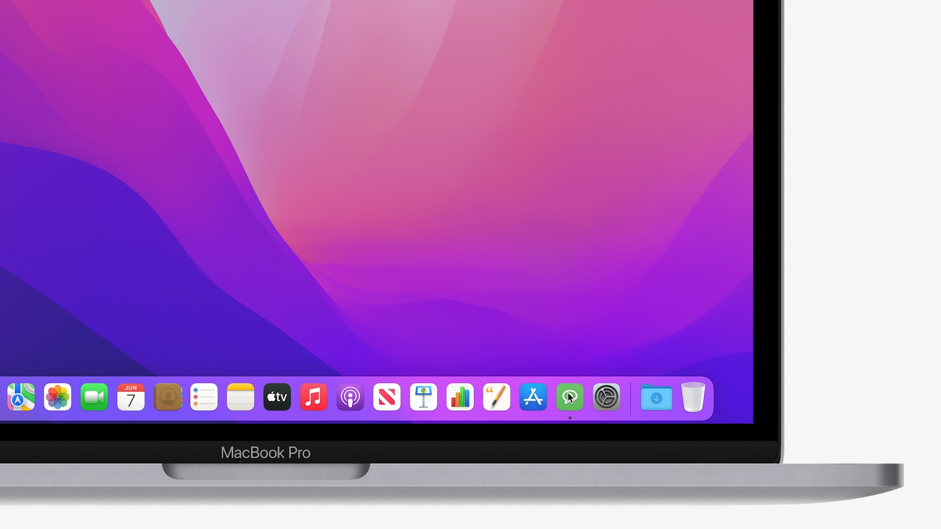 macbook pro dock view