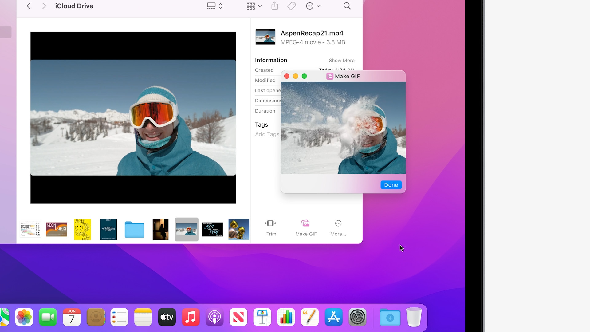 macbook pro gif creation