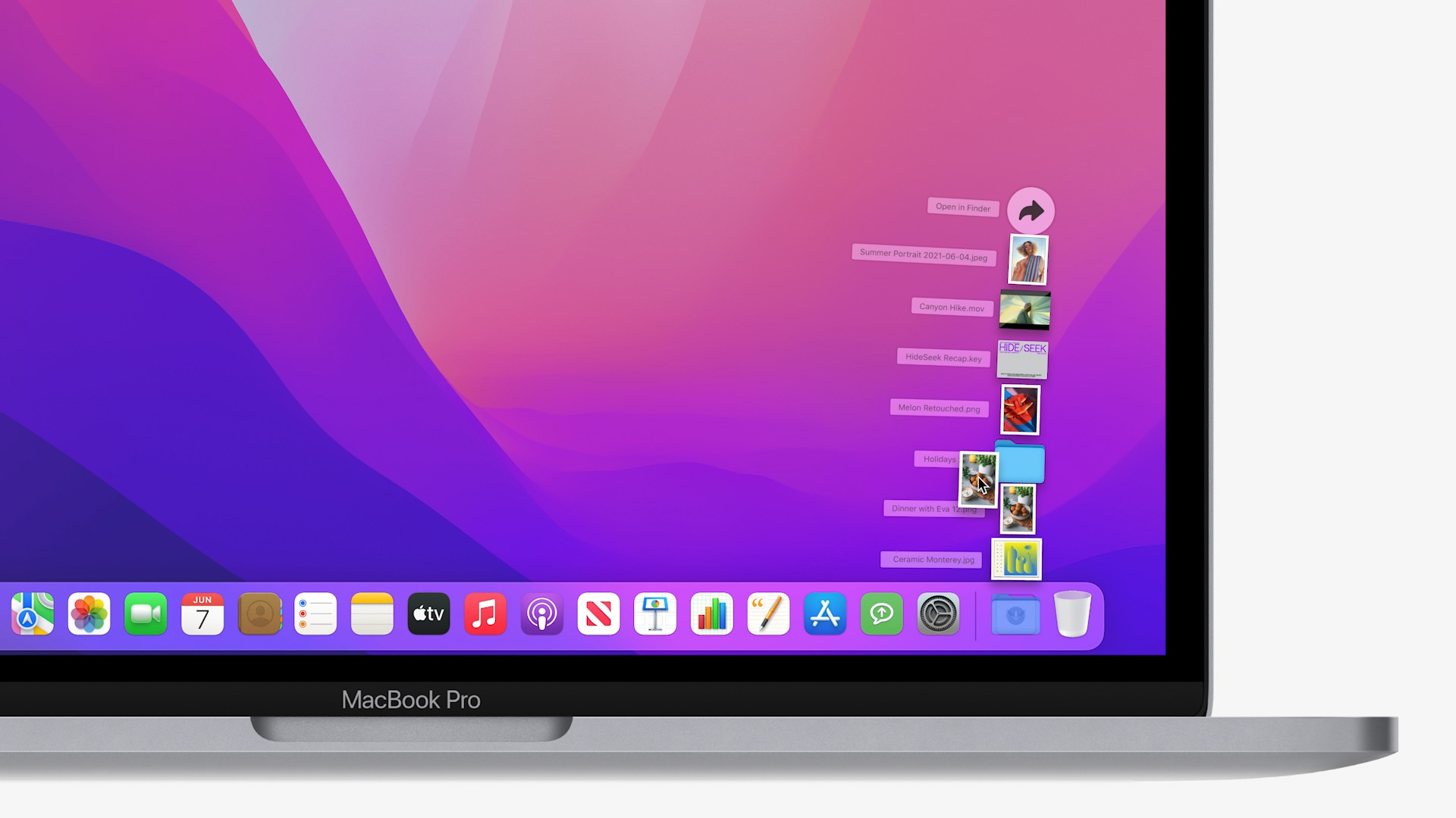 macbook pro screen closeup