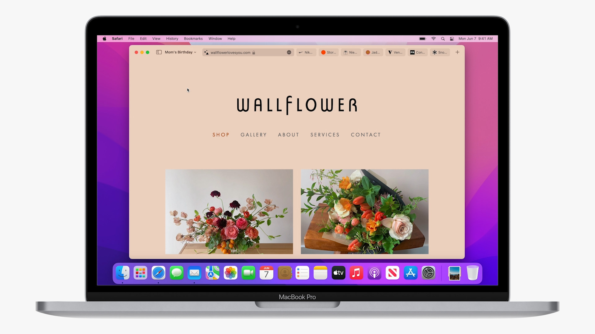 macbook pro wallflower website