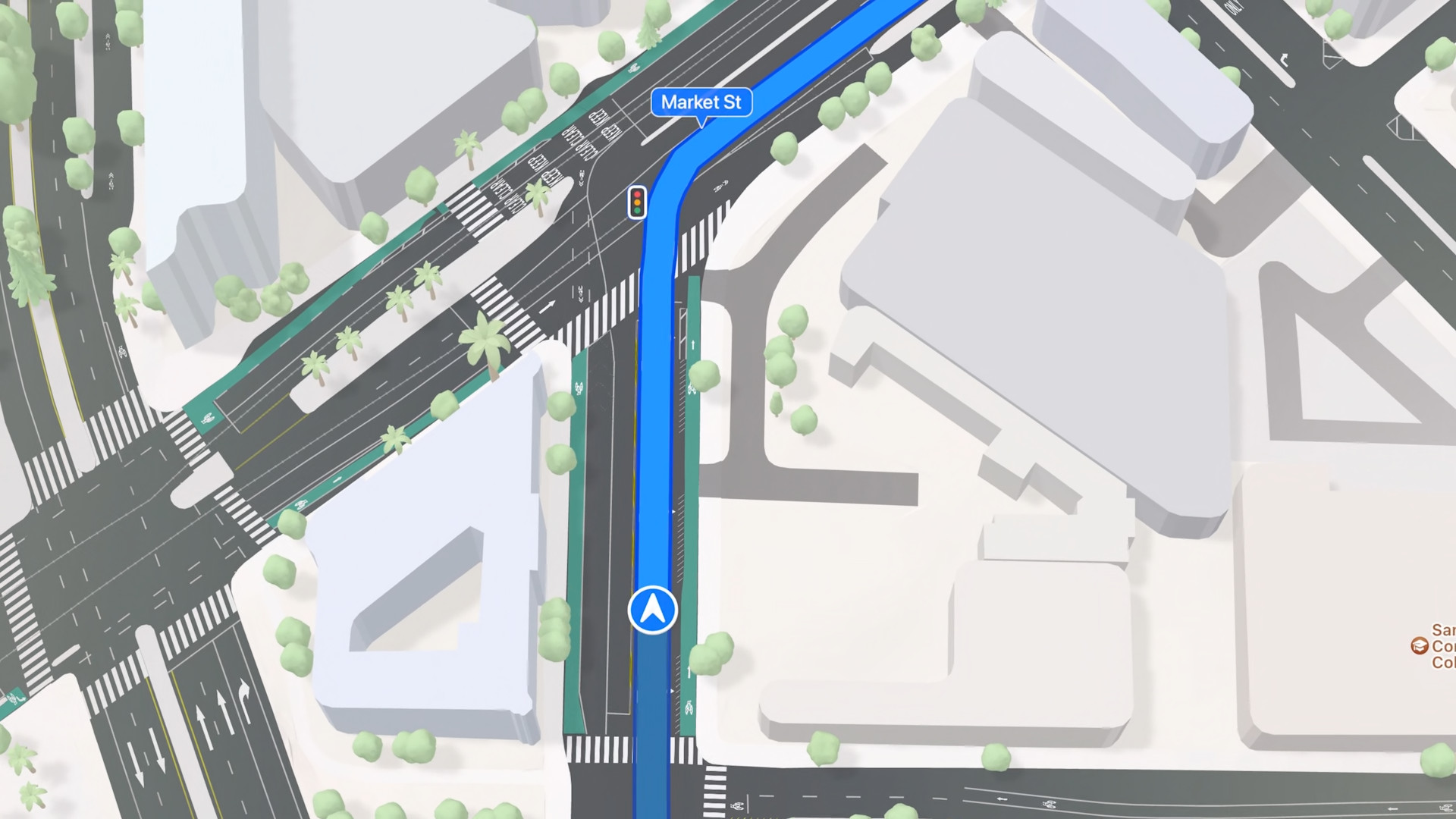 market street map view