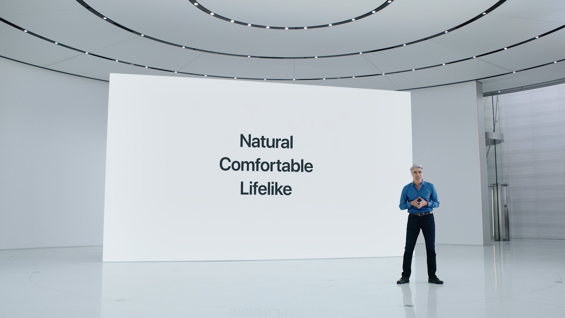 natural comfortable lifelike presentation