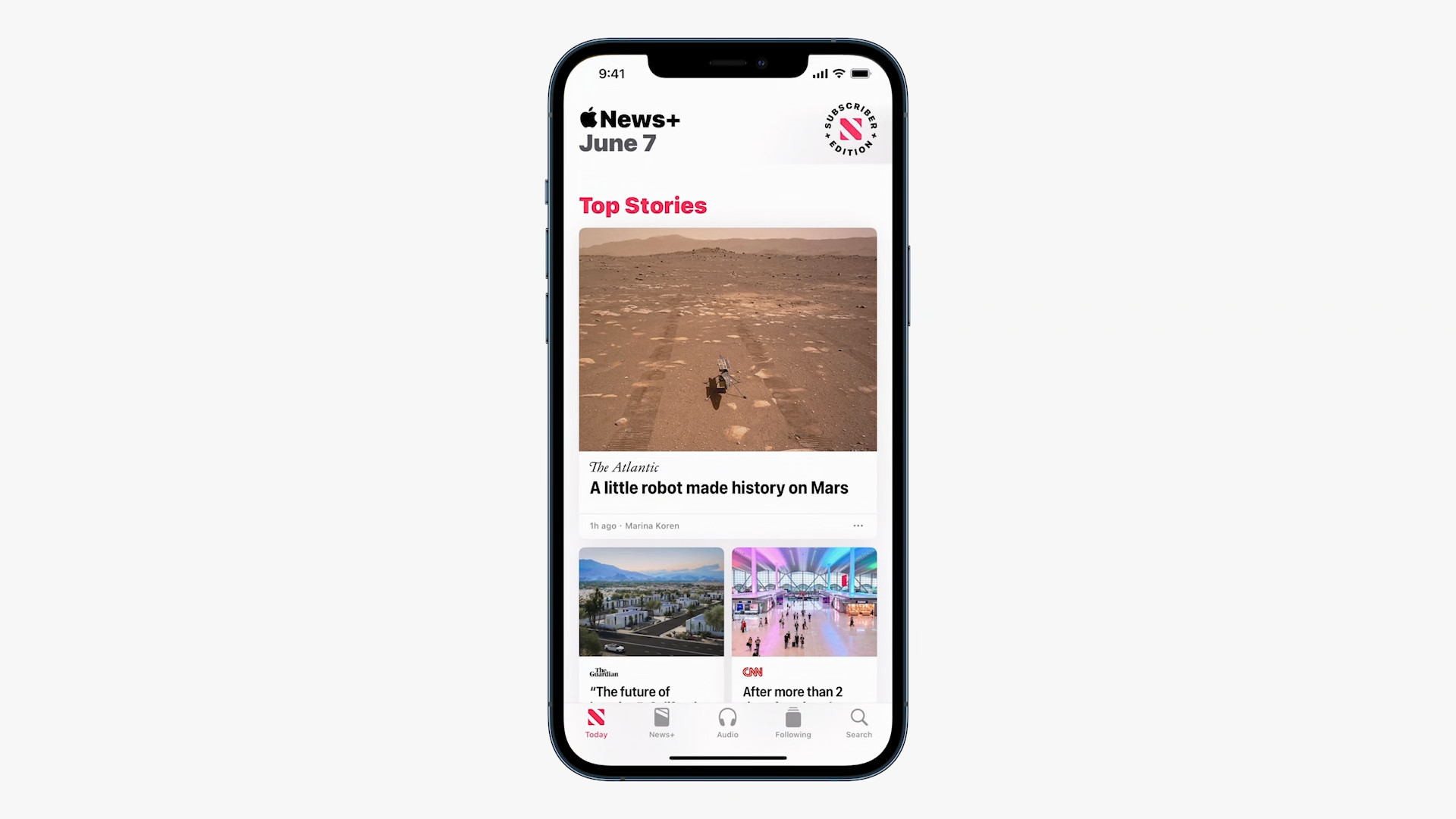 news app on iphone