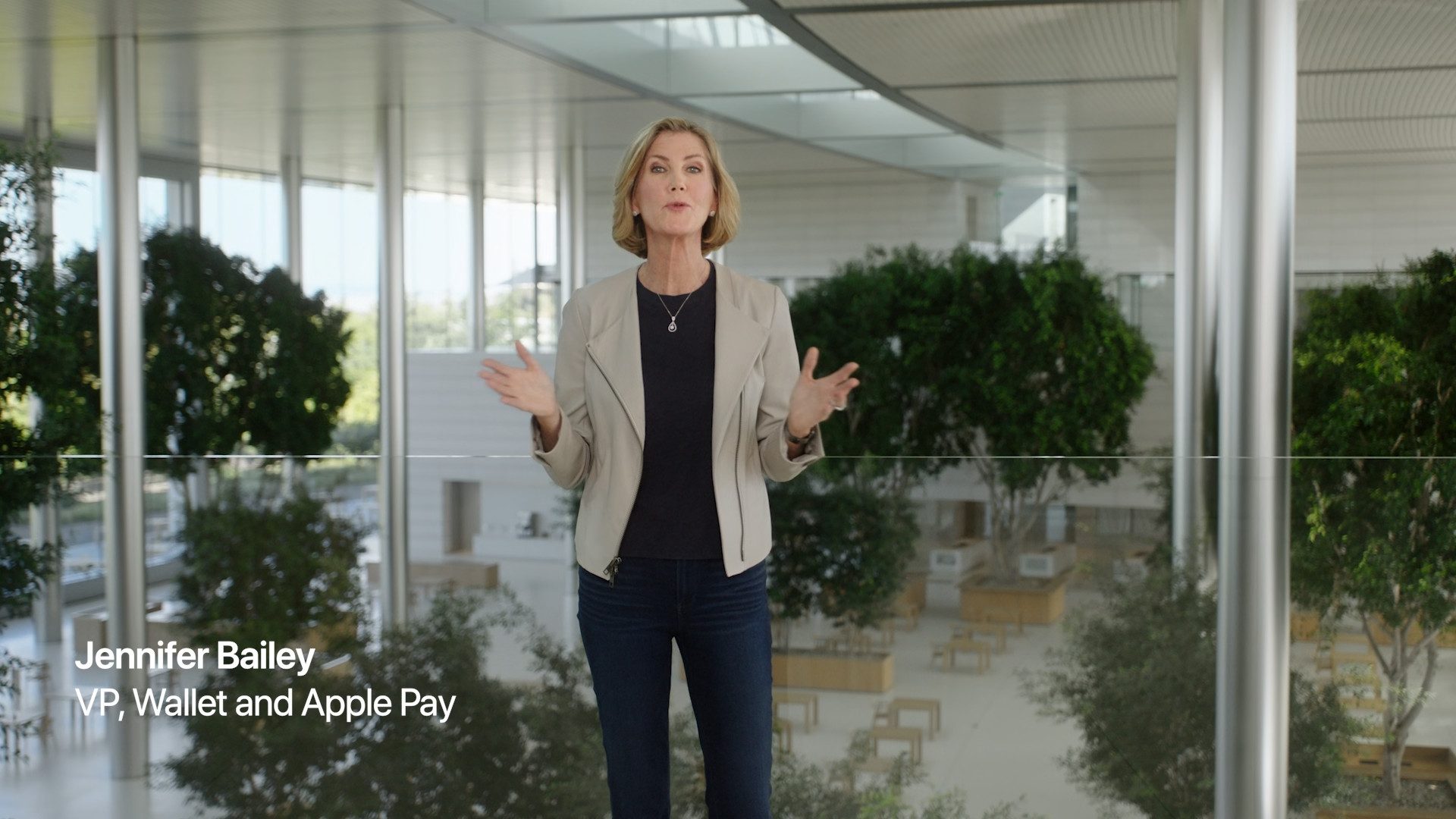 person talking about wallet and apple pay