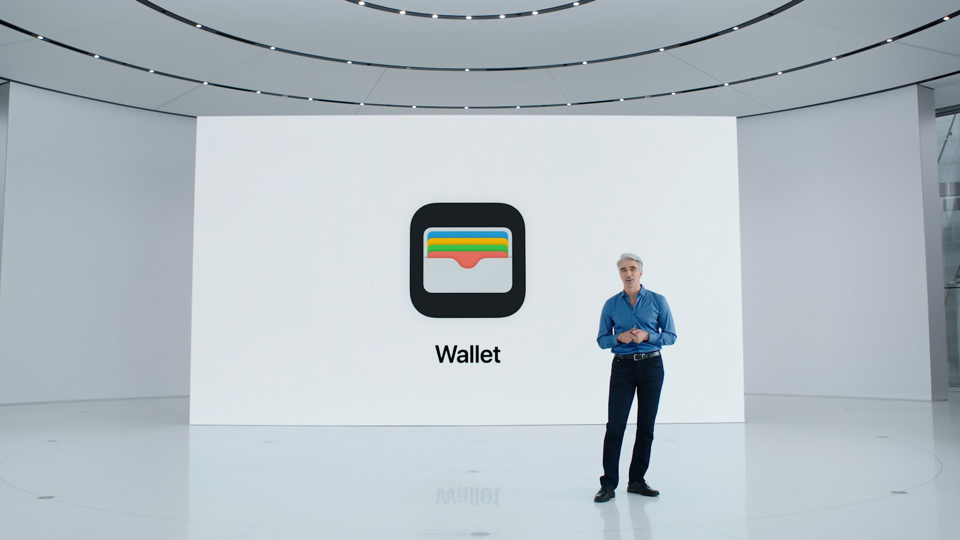 presentation with wallet logo