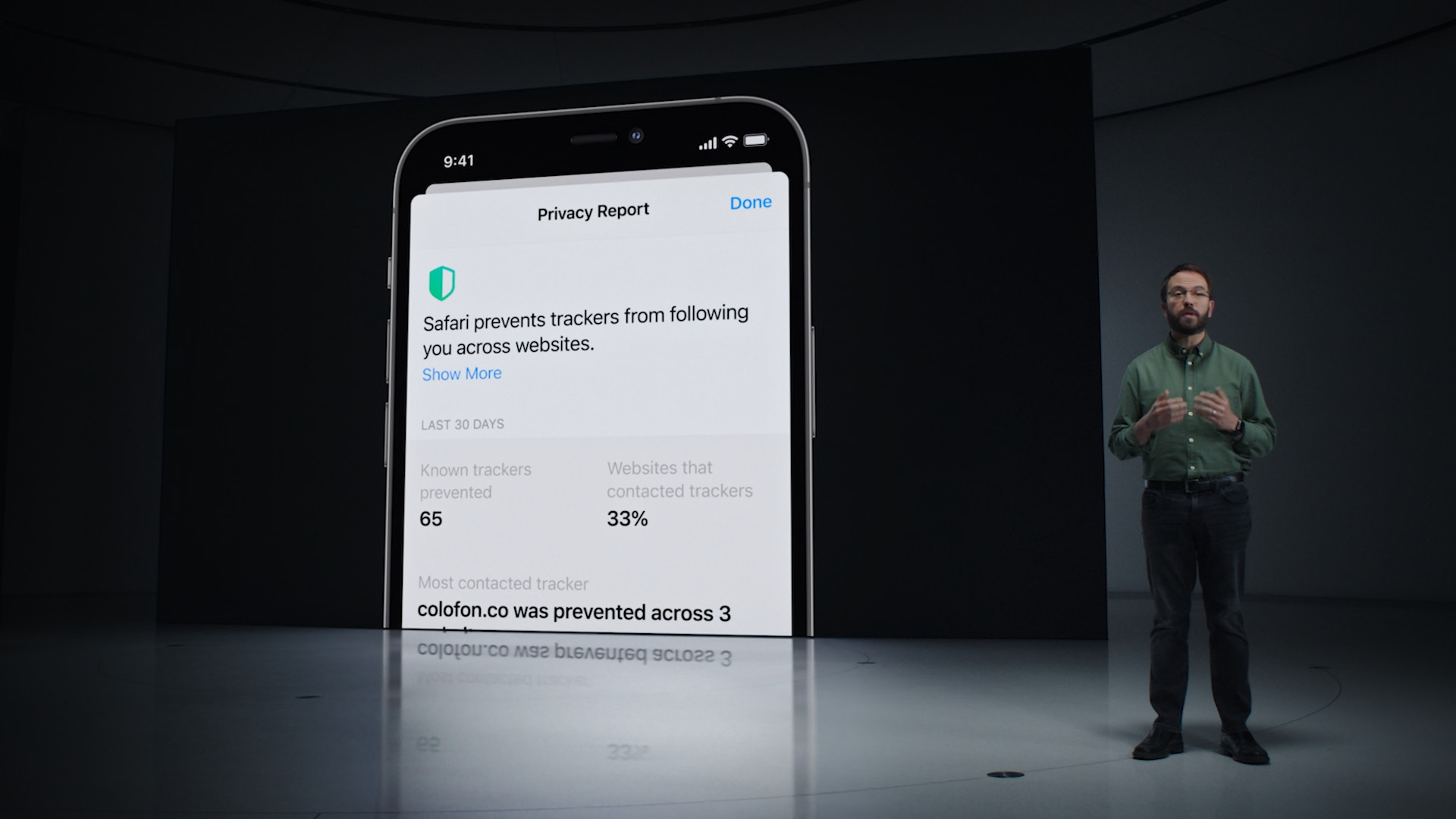 safari privacy report presentation