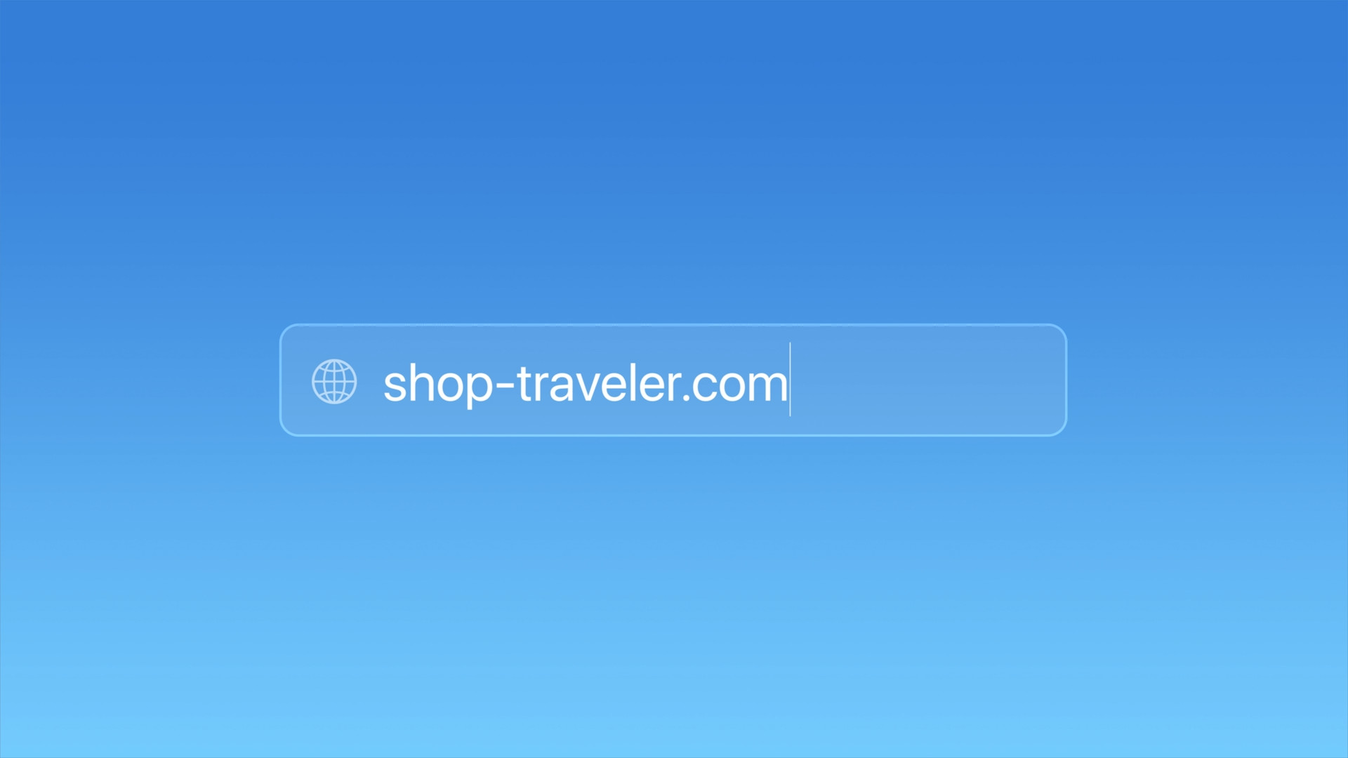 search bar shop traveler