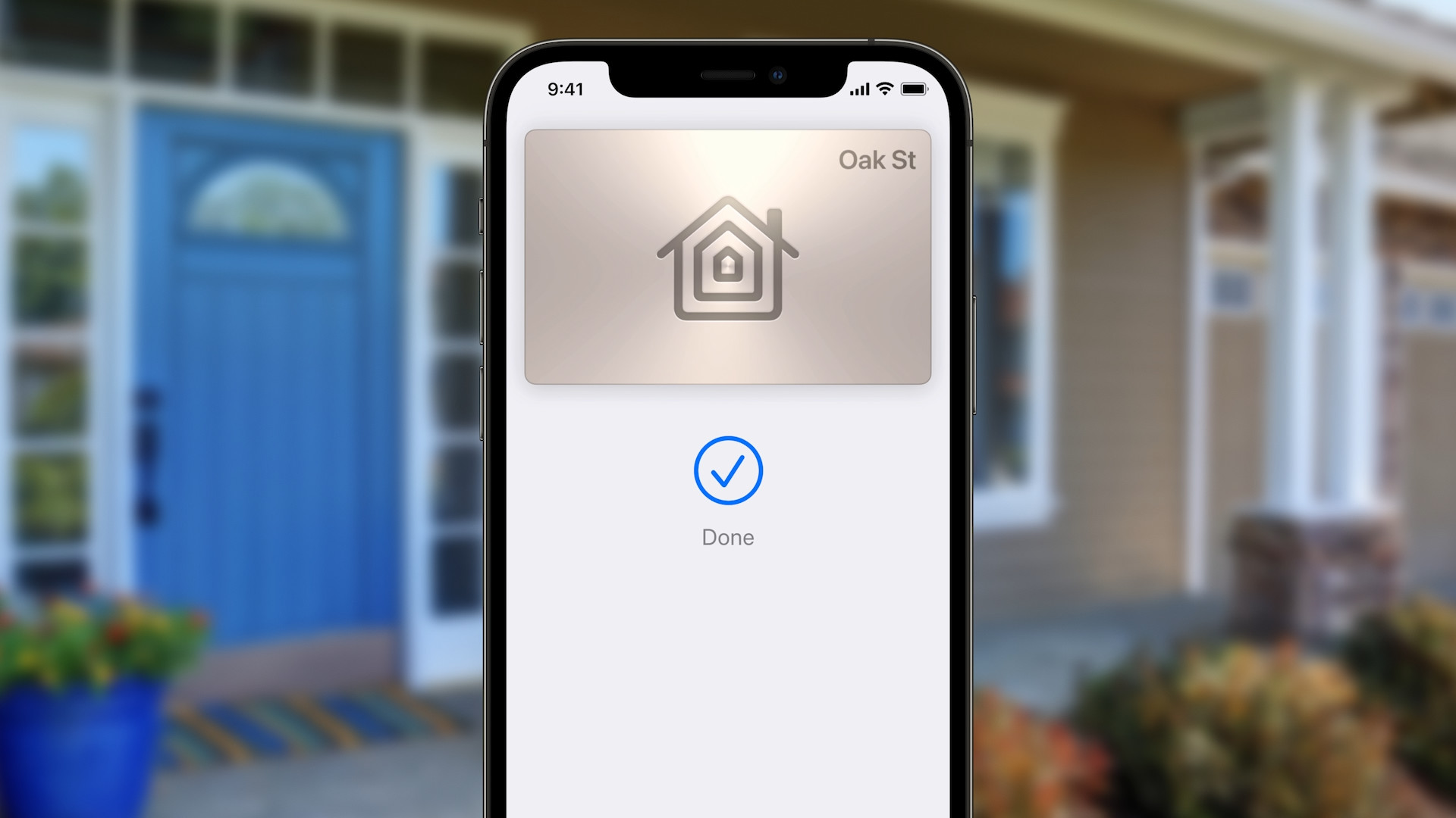 smartphone with home unlock feature