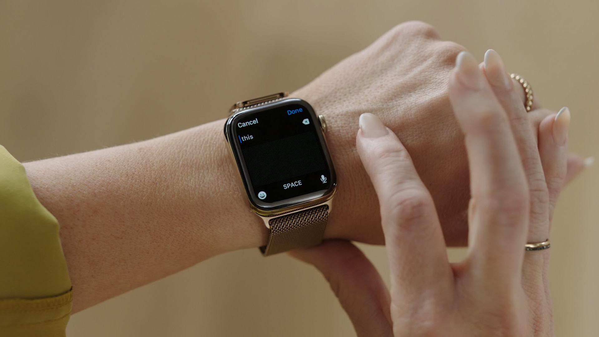 smartwatch contact entry