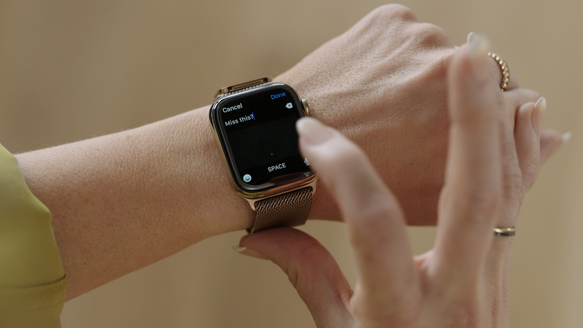 smartwatch message editing