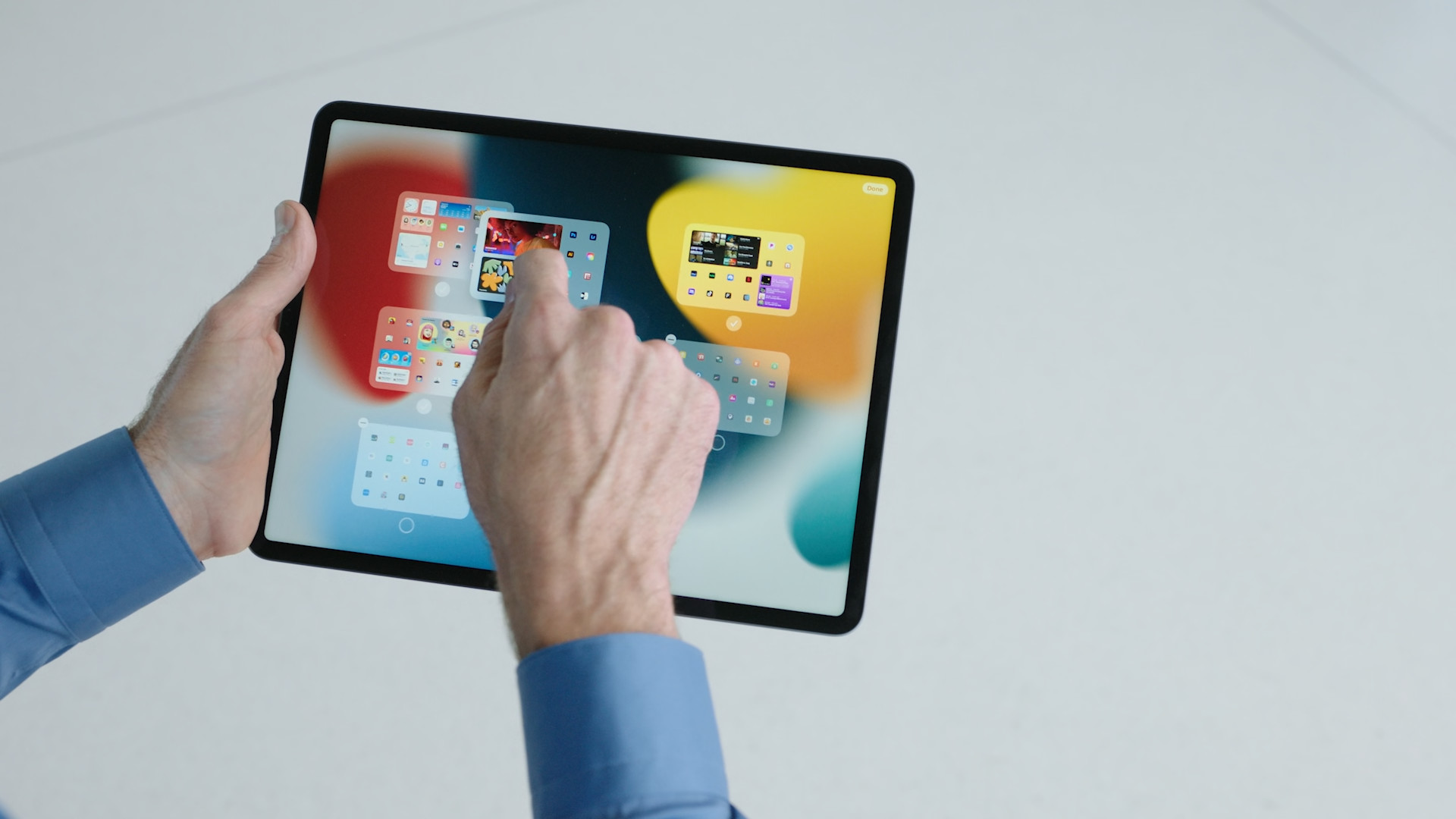 tablet folder selection