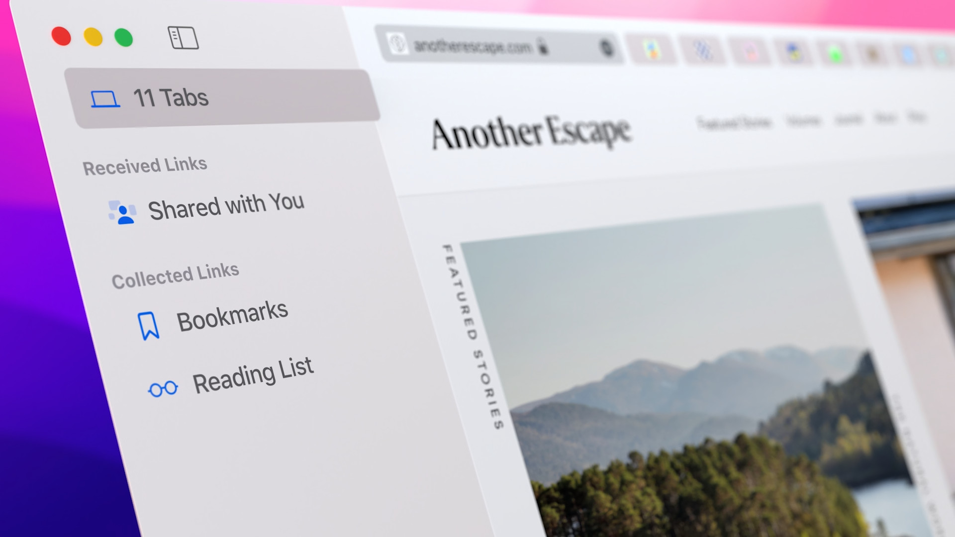 web browser sidebar tabs
