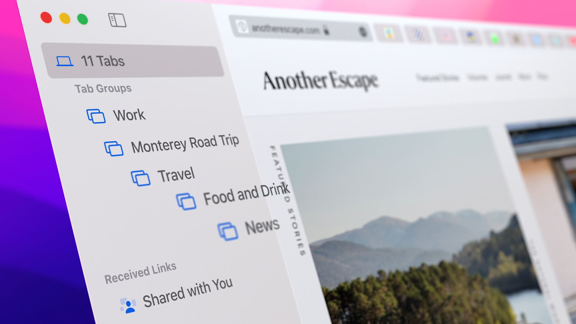 web browser tab groups