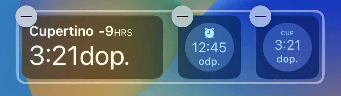 ios 16 widgety pod časem