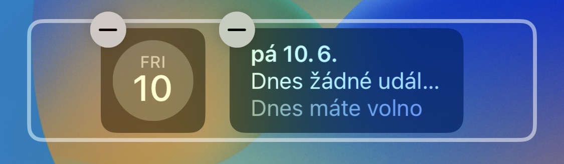 ios 16 widgety pod časem