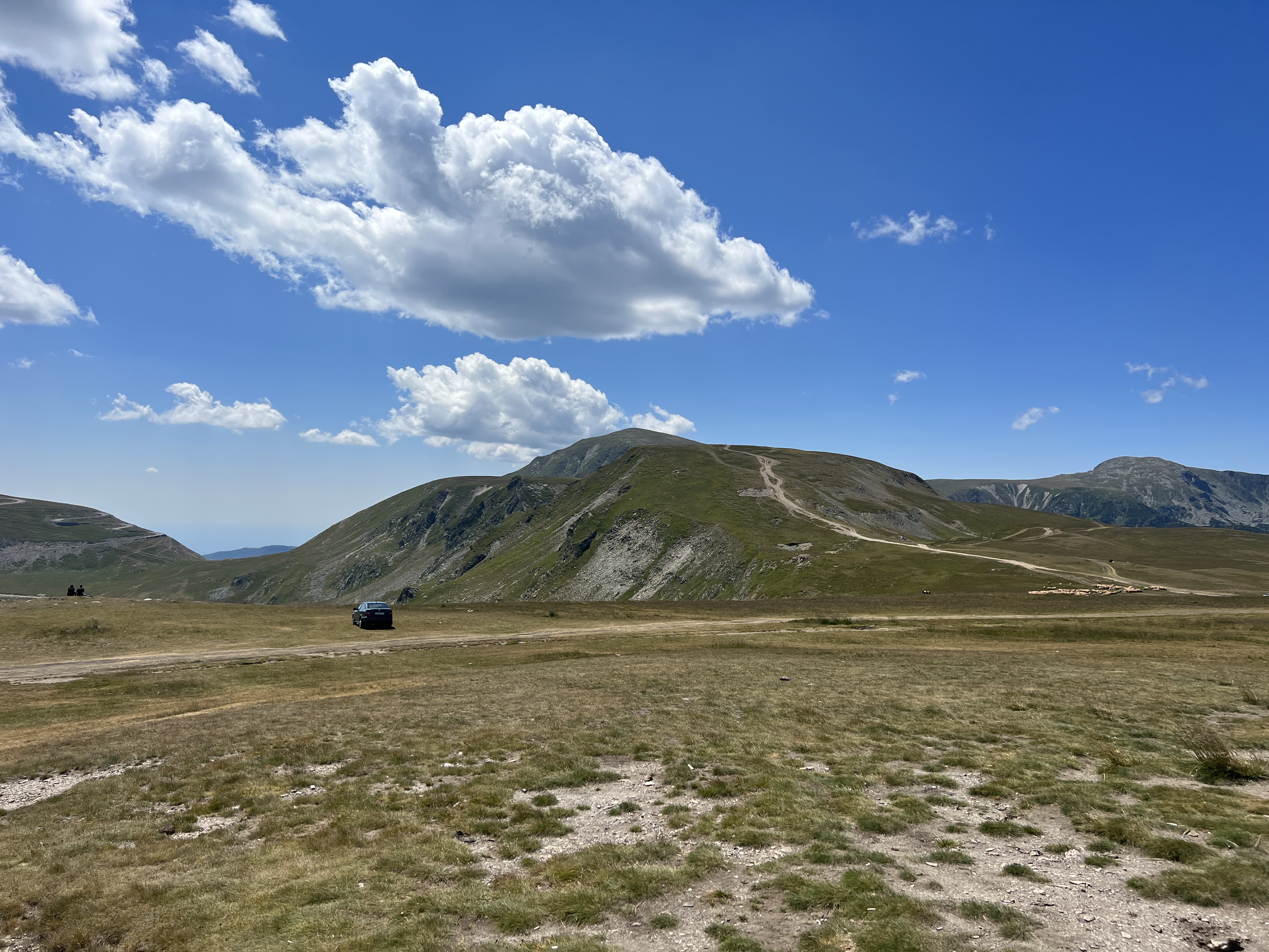 car on mountain road