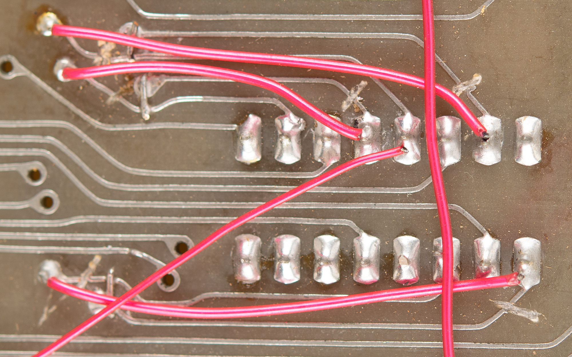 circuit board closeup wires