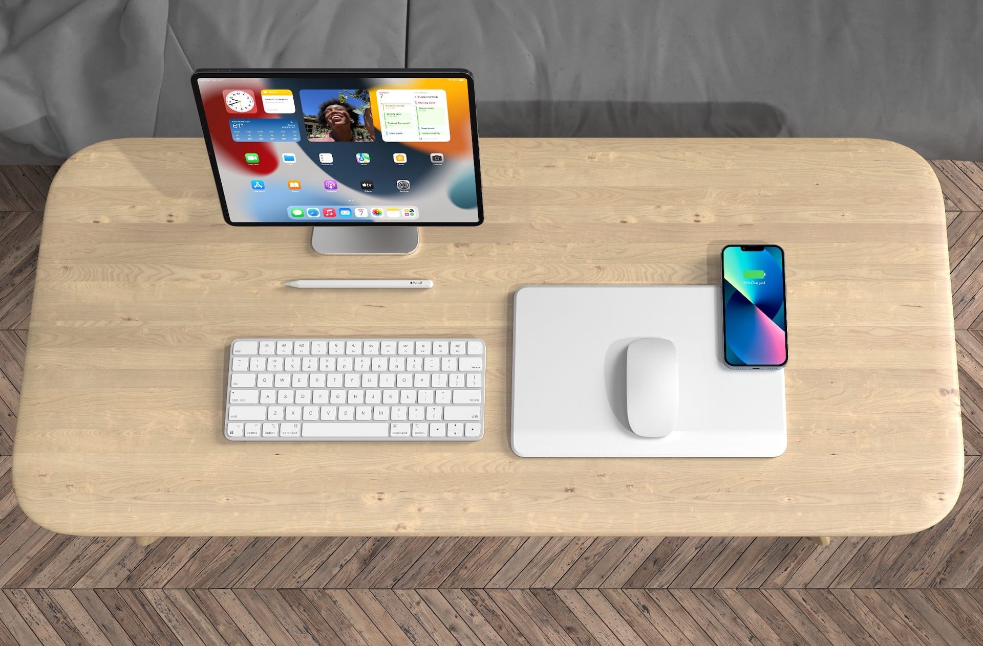 Hliníková podložka pod myš