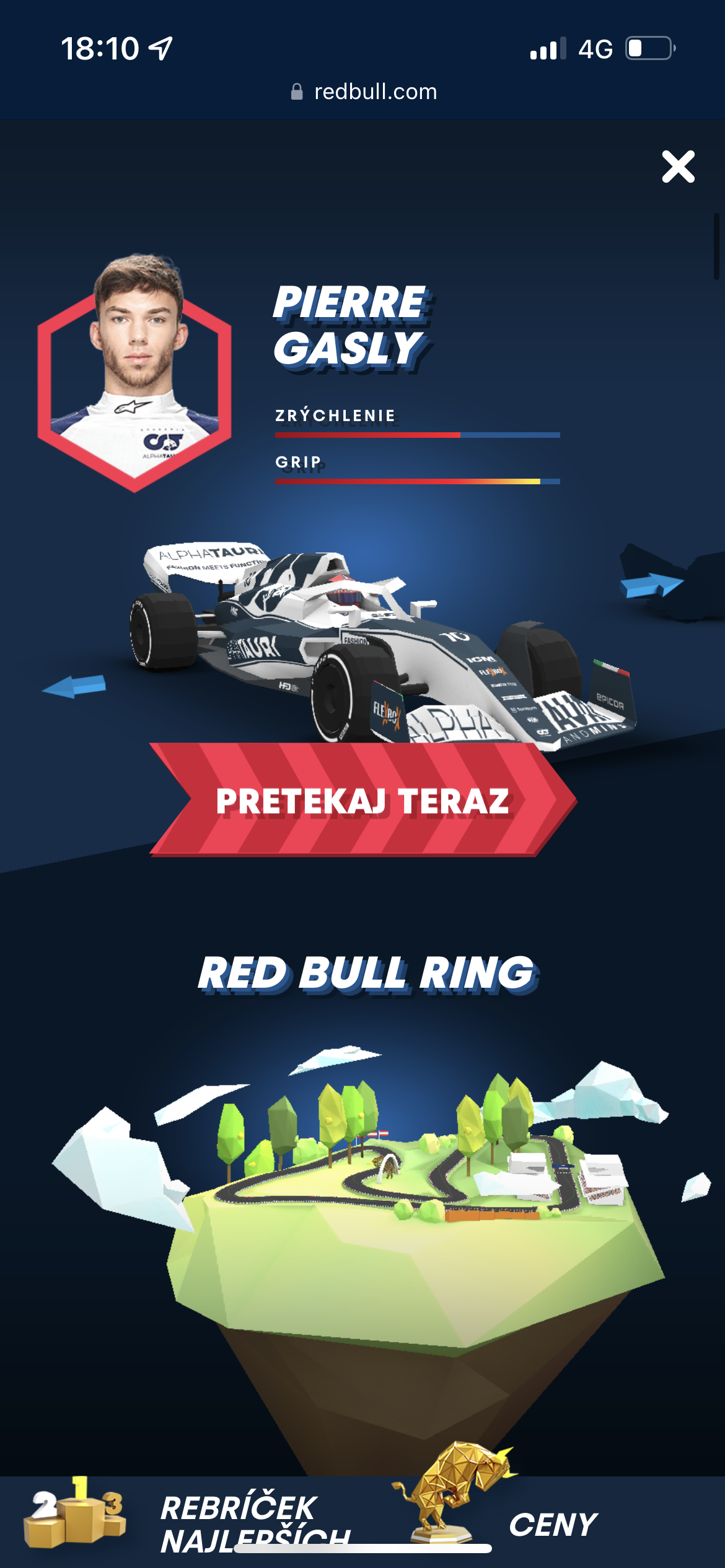 racing game pierre gasly