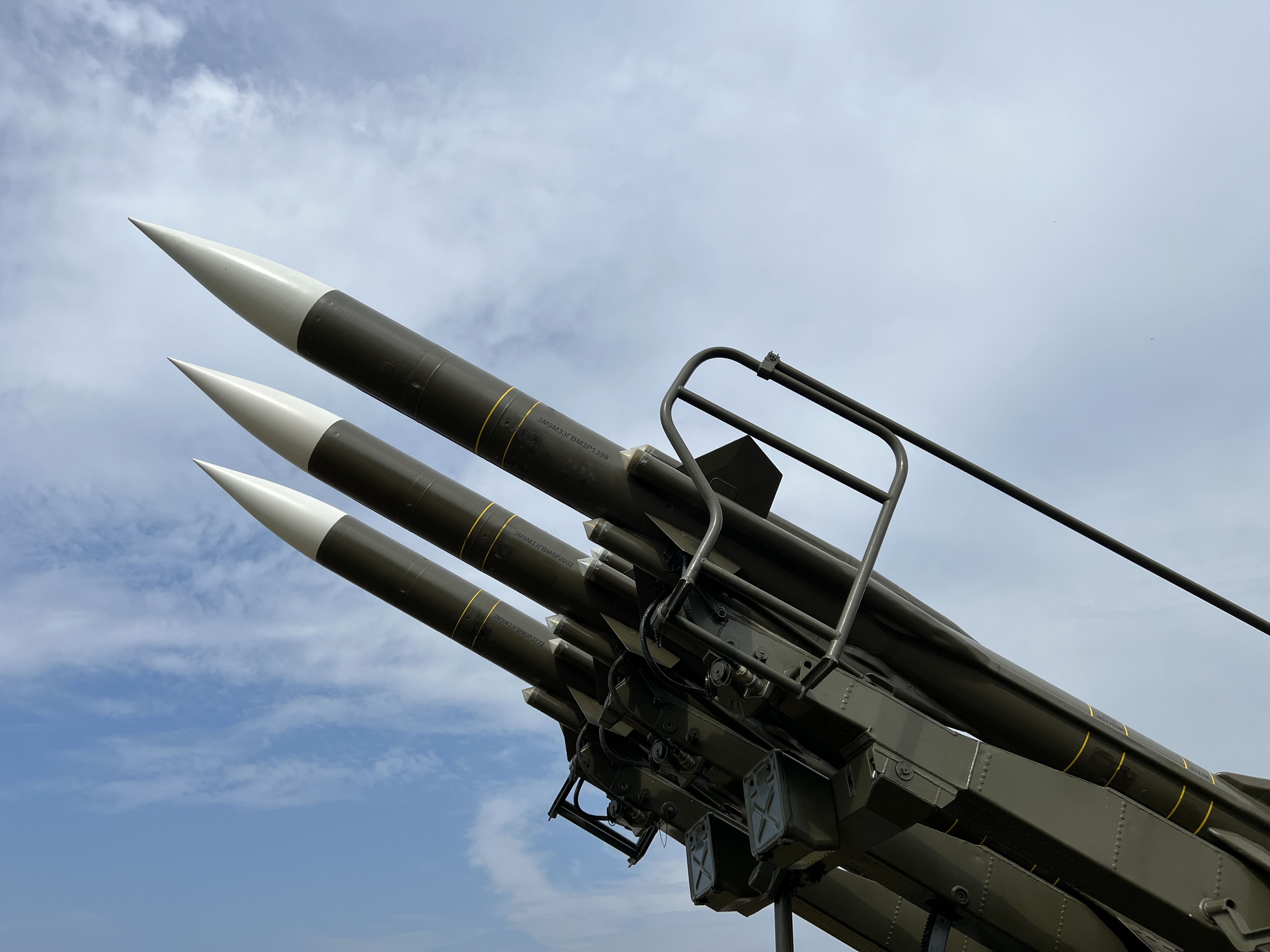 missiles pointing upward