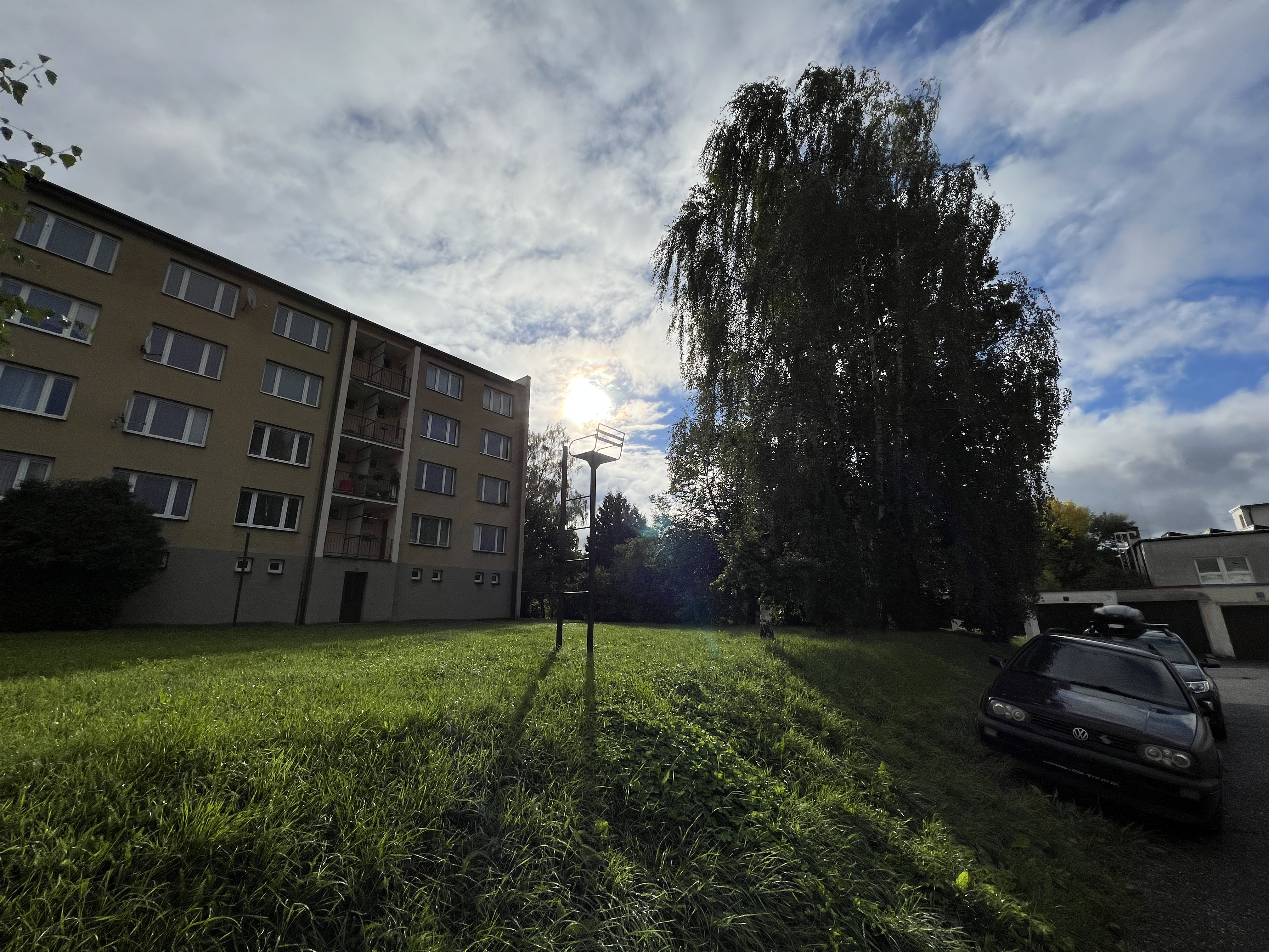 apartment building sunlight