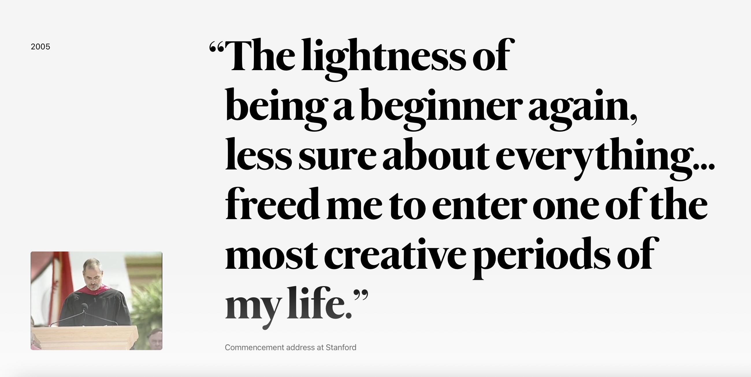 beginner quote stanford