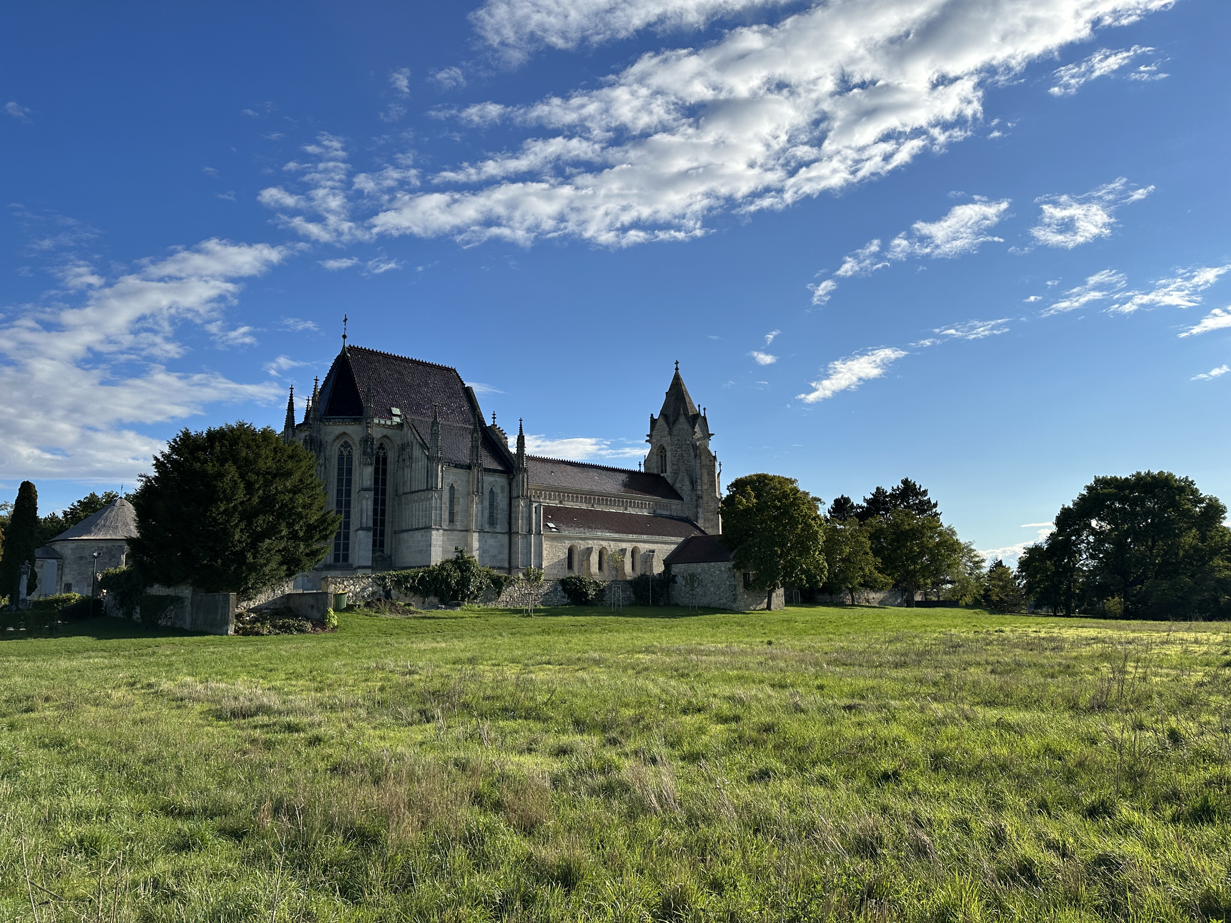 church in open field